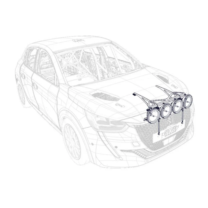 208 Rally 4 Lamp Pod Kit - No Longer Available - Image 2