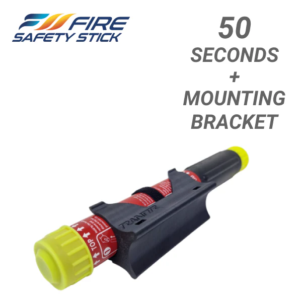 50 Second Fire Safety Stick & Bracket Bundle