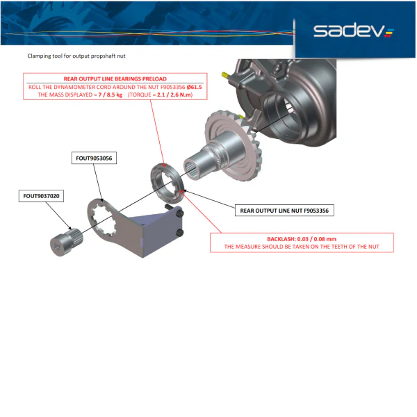 Anti-Rotation Plate for Output Bevel Gear - Image 2