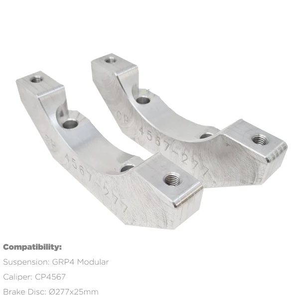 AP 13" Front Modular Brake Kit - CP4567 Caliper - Ø277x25mm Discs - 'J' Hook Face Design - Image 9