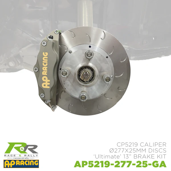AP 13" ULTIMATE Front Brake Kit - CP5219 Caliper - Ø277x25mm Discs - GA 'J' Hook Face Design - Image 2
