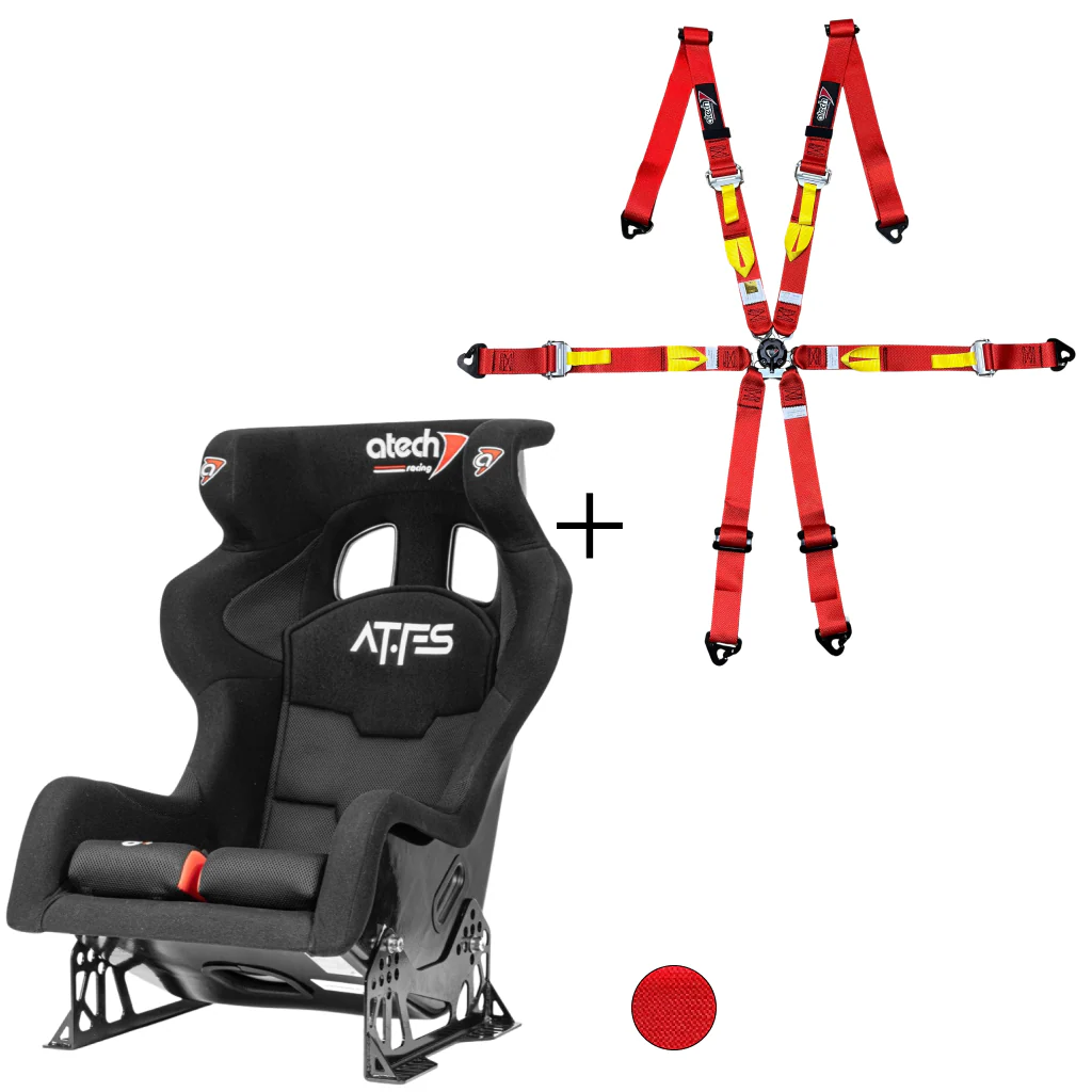 Atech AT-FS Racing Seat & Harness Bundle - Image 2