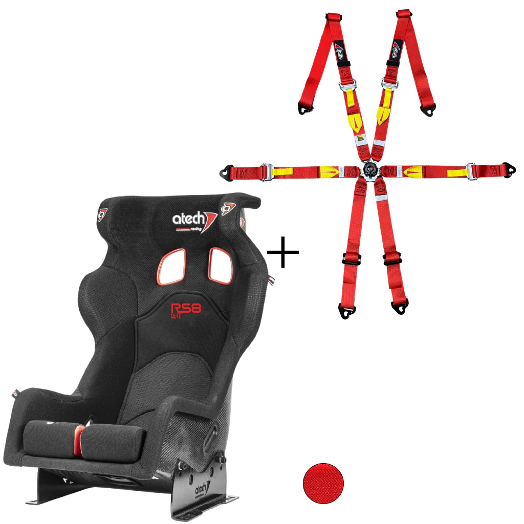 Atech Carbon RS8 Racing Seat & Harness Bundle - Image 2