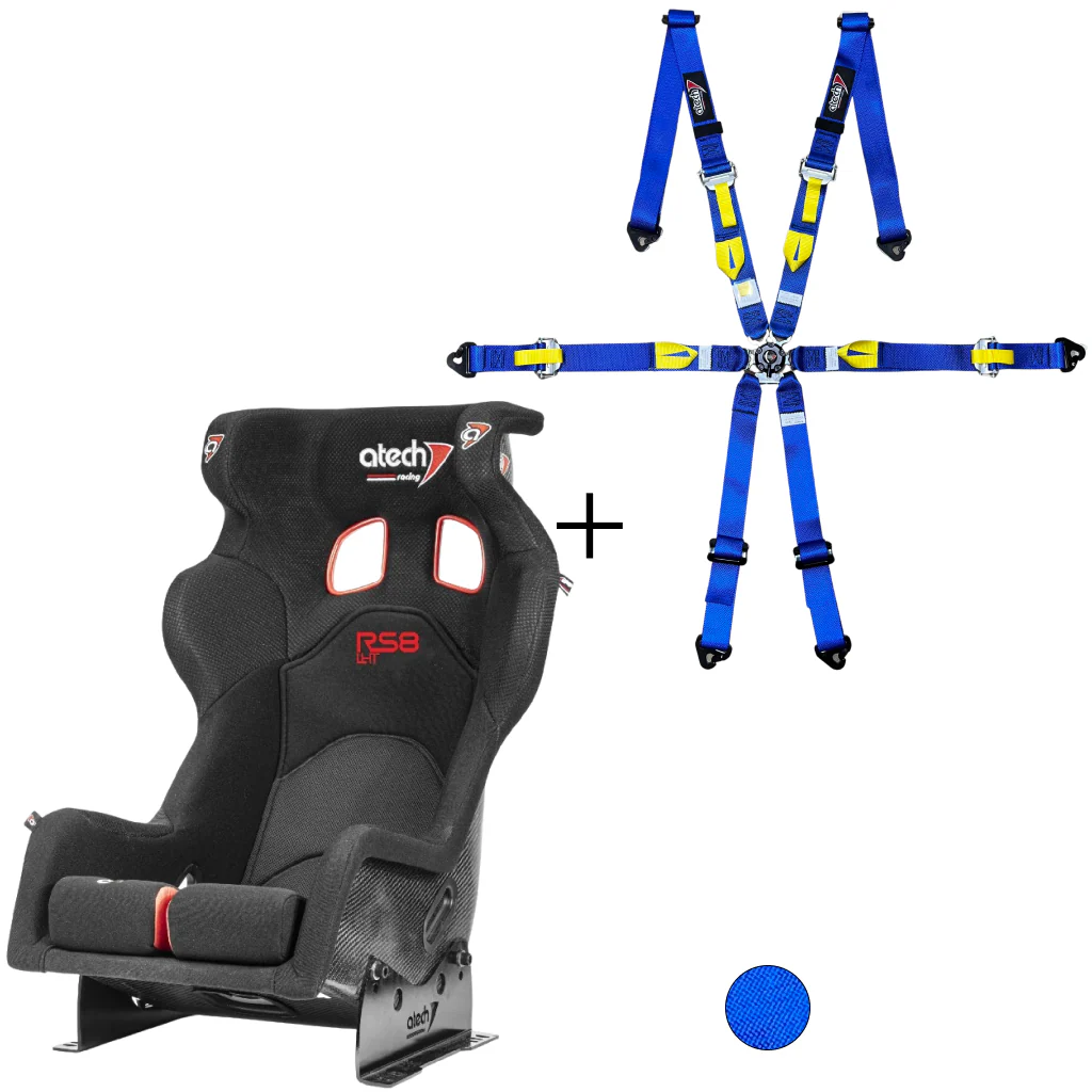 Atech Carbon RS8 Racing Seat & Harness Bundle - Image 3