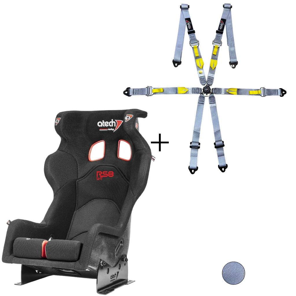 Atech Carbon RS8 Racing Seat & Harness Bundle - Image 4