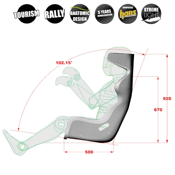 Atech Performance SHP Racing Seat - Image 2