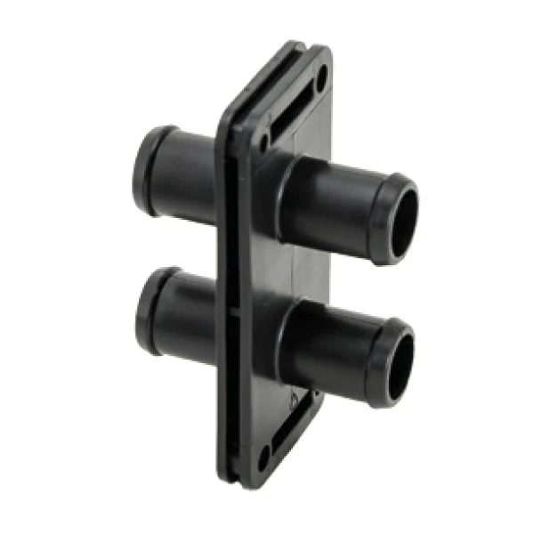 Bulkhead Dual Hose Connector ø16mm - Straight