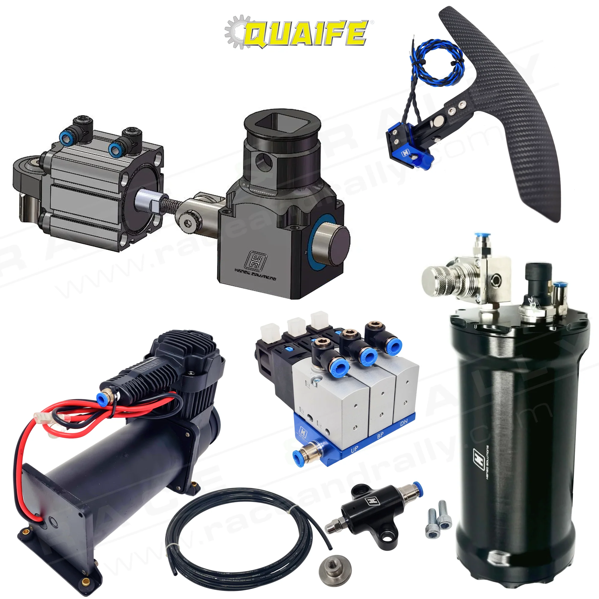 Complete Pneumatic Paddle Shift Kit for Quaife 60G Gearbox