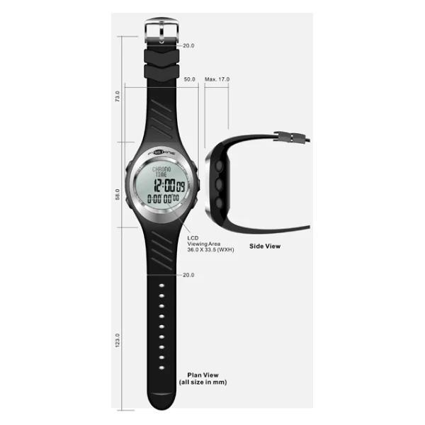 Fastime RW3 Copilote Rally Watch Gunmetal - Image 3