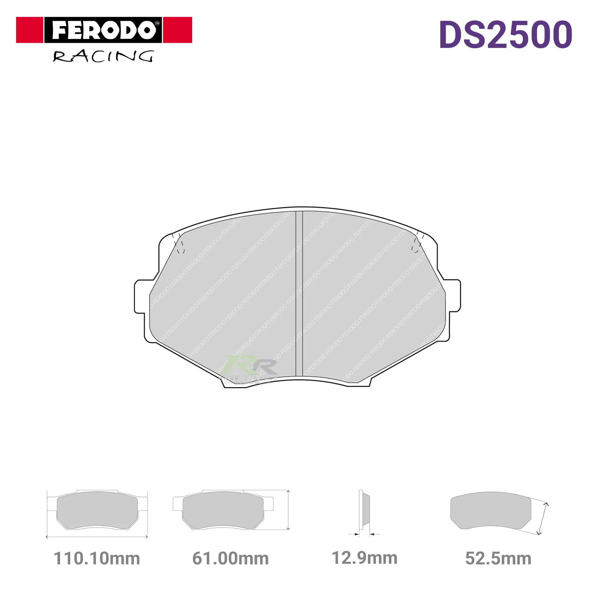 FCP1011H - (H) DS2500 Brake Pads