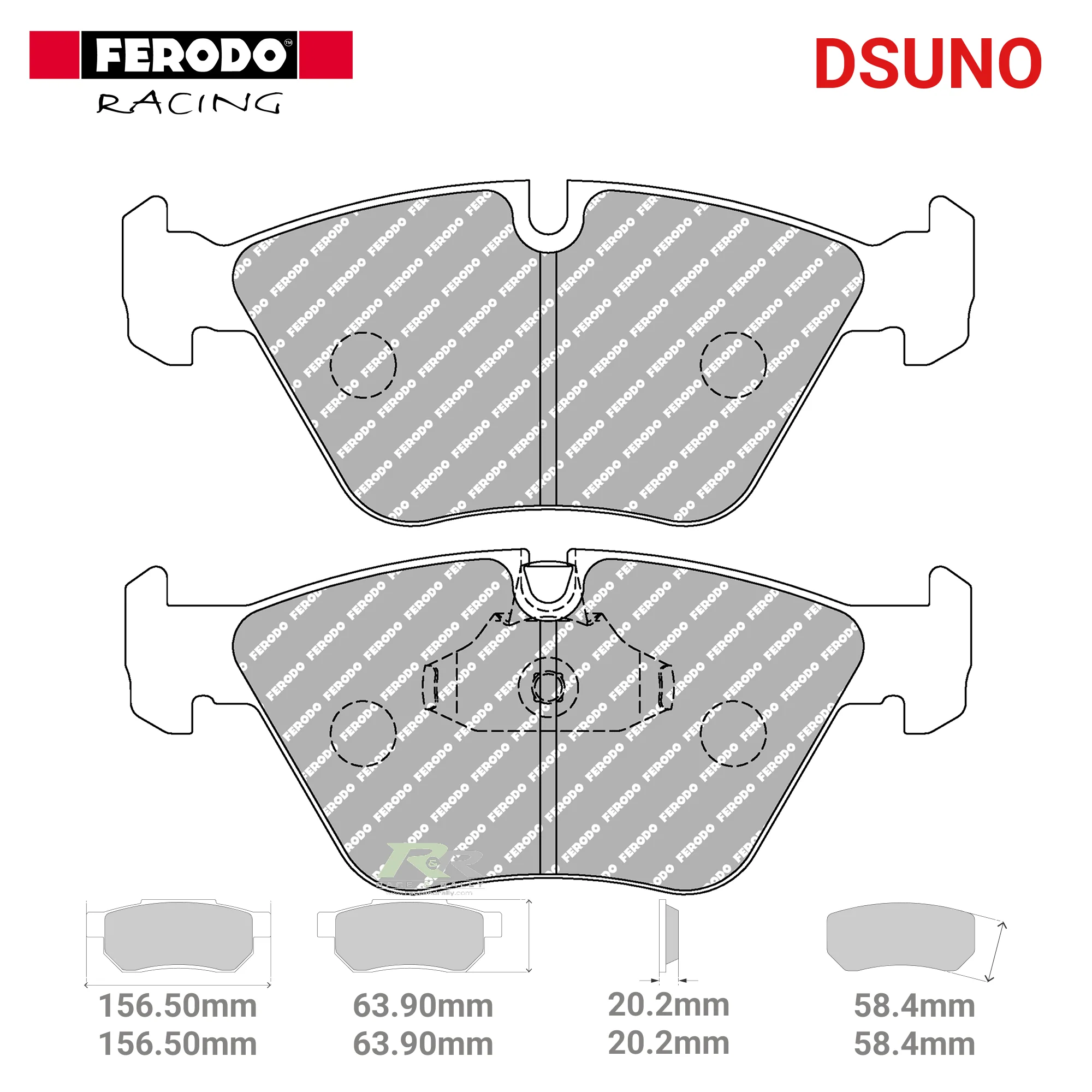 FCP1073Z - (Z/ZB) Dsuno Brake Pads