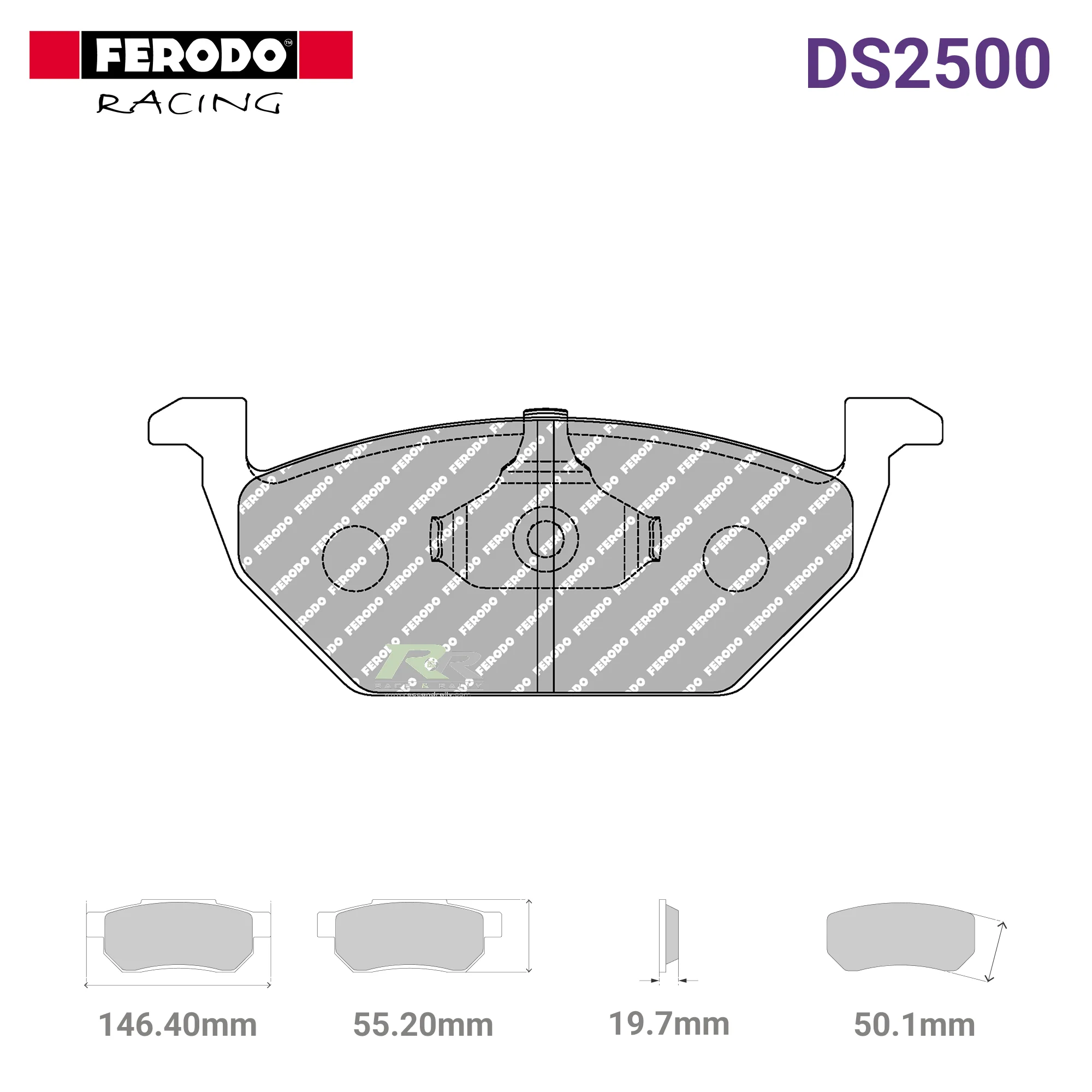 FCP1094H - (H) DS2500 Brake Pads