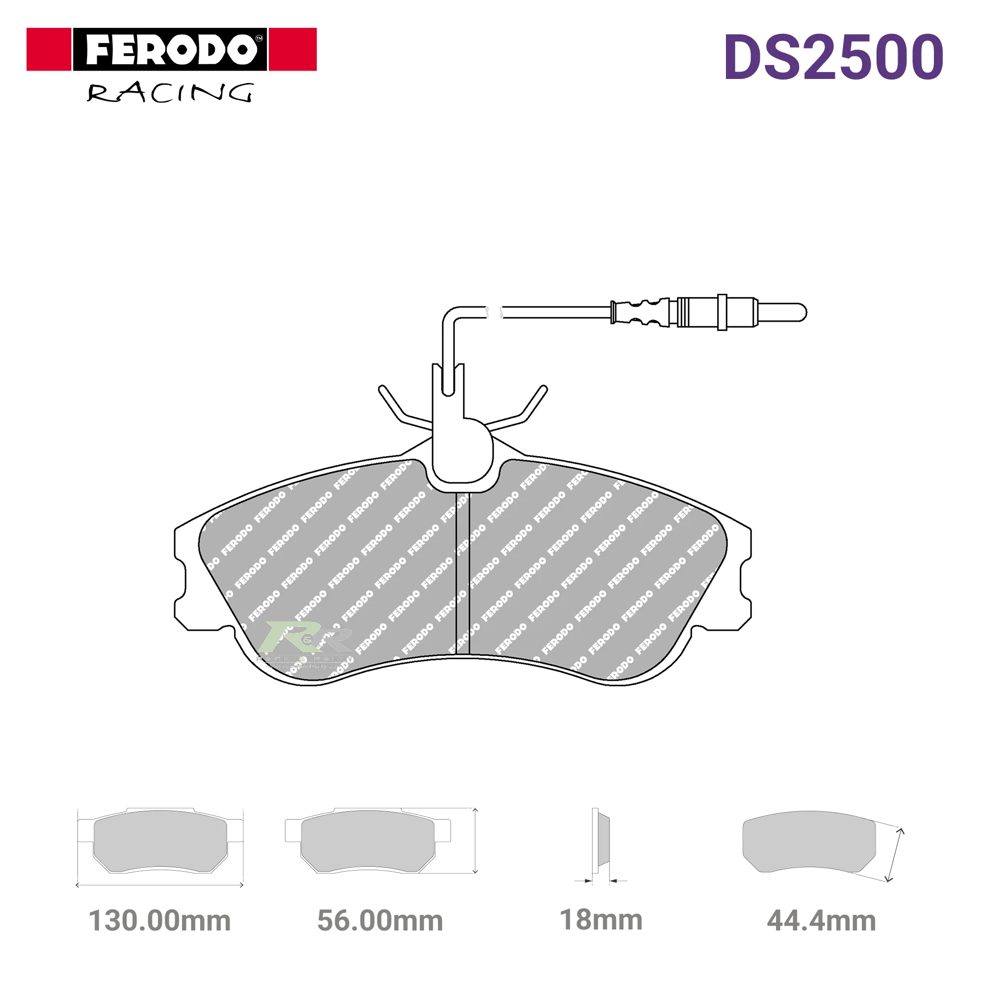 FCP1112H - (H) DS2500 Brake Pads