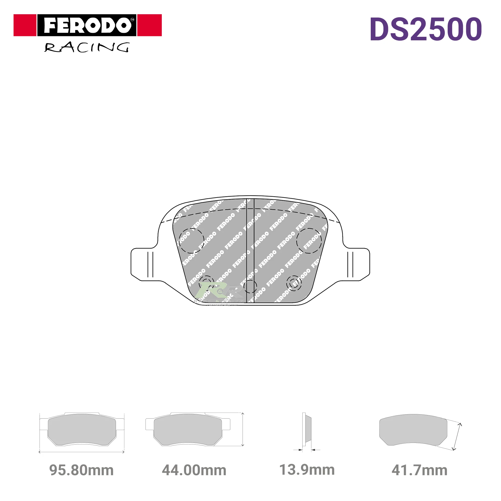 FCP1324H - (H) DS2500 Brake Pads