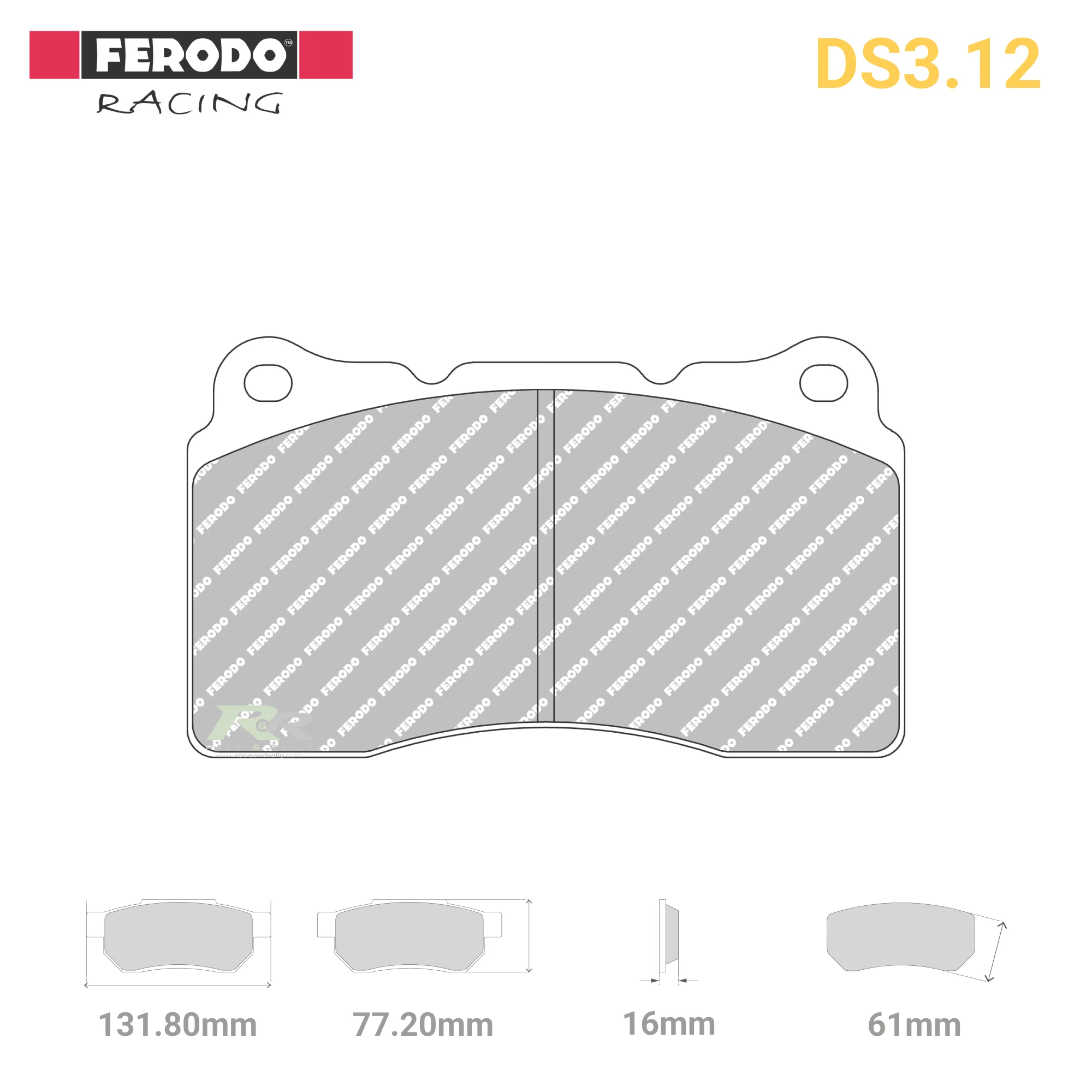 FCP1334G - (G/GB) DS3.12 Brake Pads