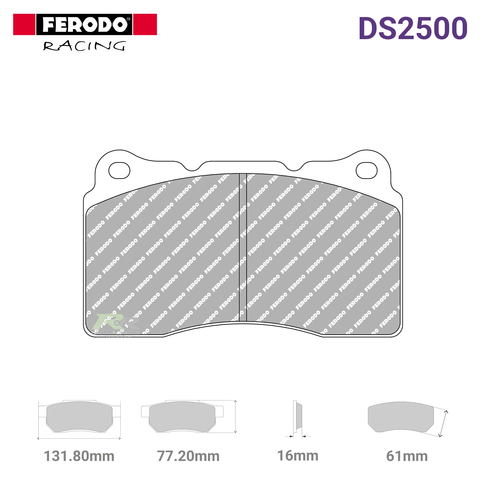 FCP1334H - (H) DS2500 Brake Pads