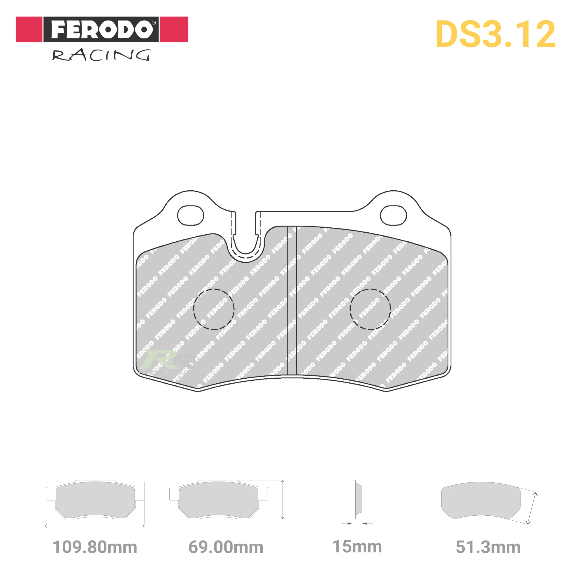 FCP1348G - (G/GB) DS3.12 Brake Pads