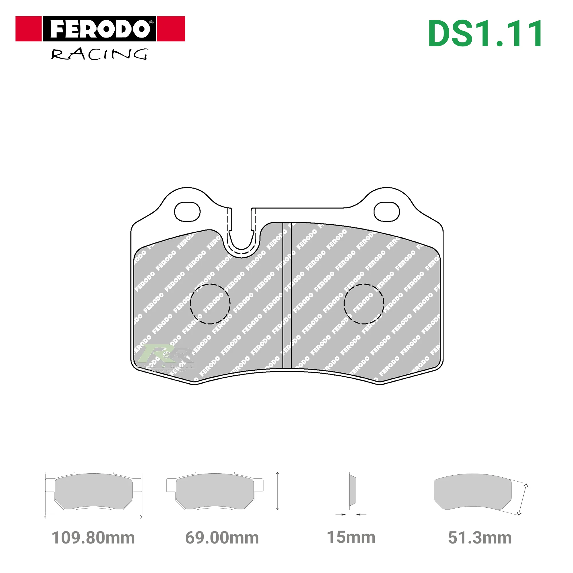 FCP1348W - (W/WB) DS1.11 Brake Pads