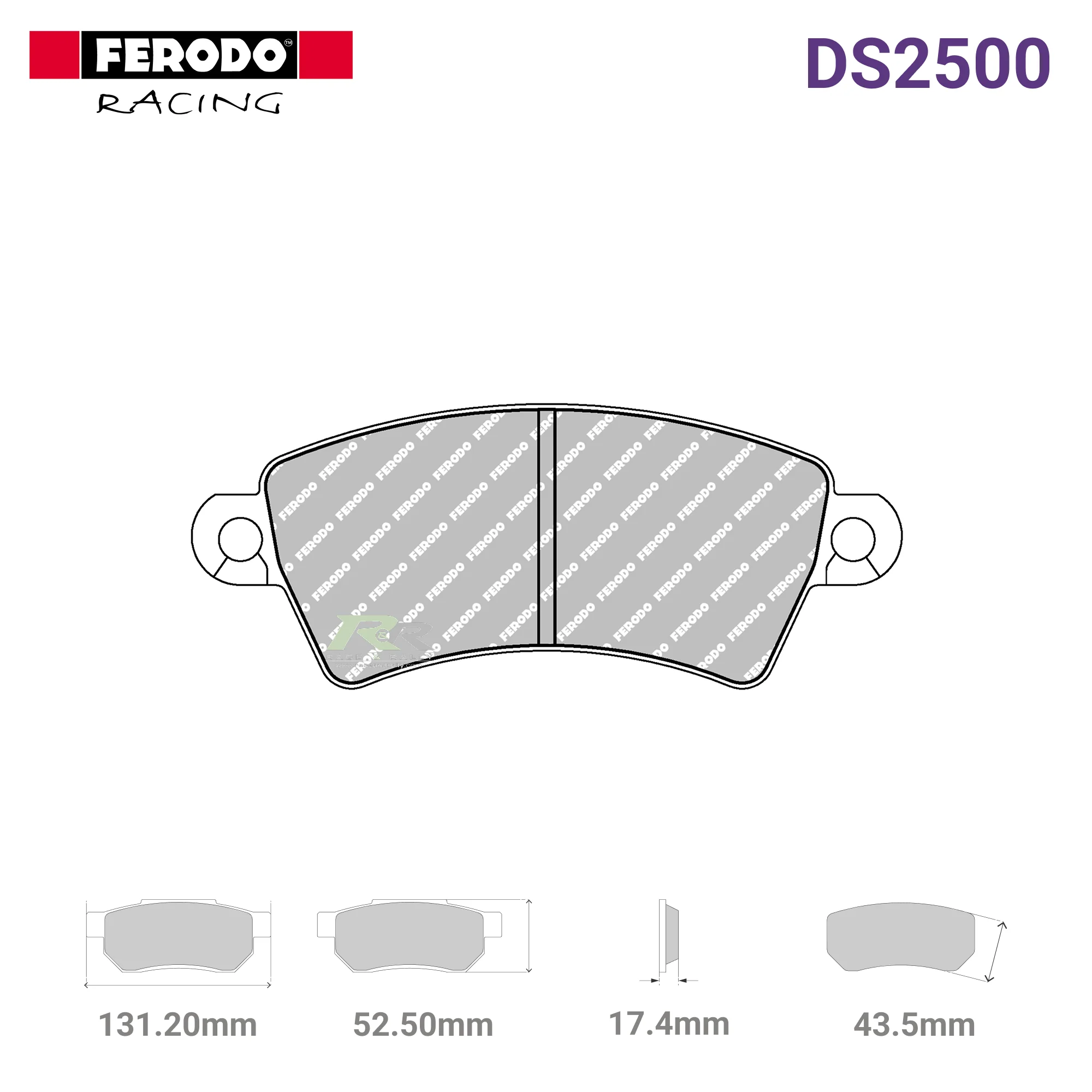 FCP1370H - (H) DS2500 Brake Pads