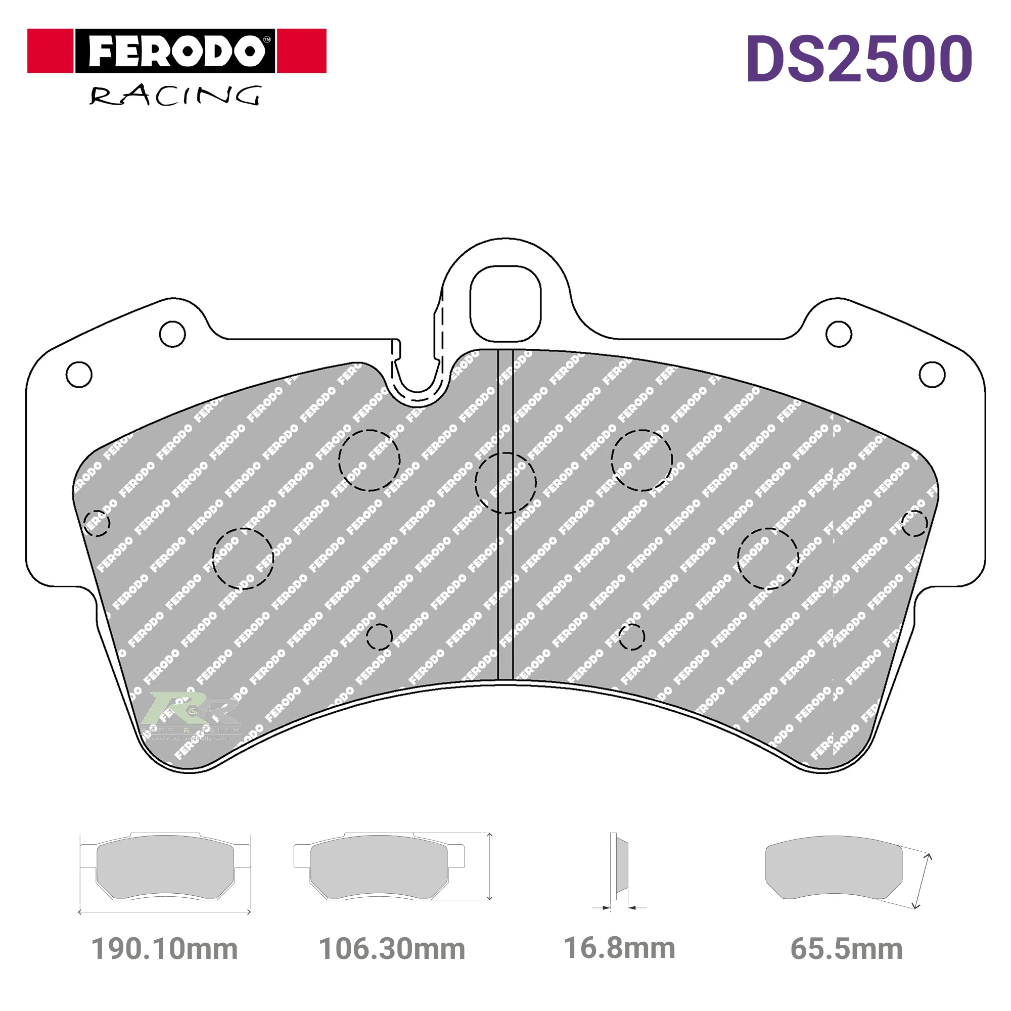 FCP1626H - (H) DS2500 Brake Pads