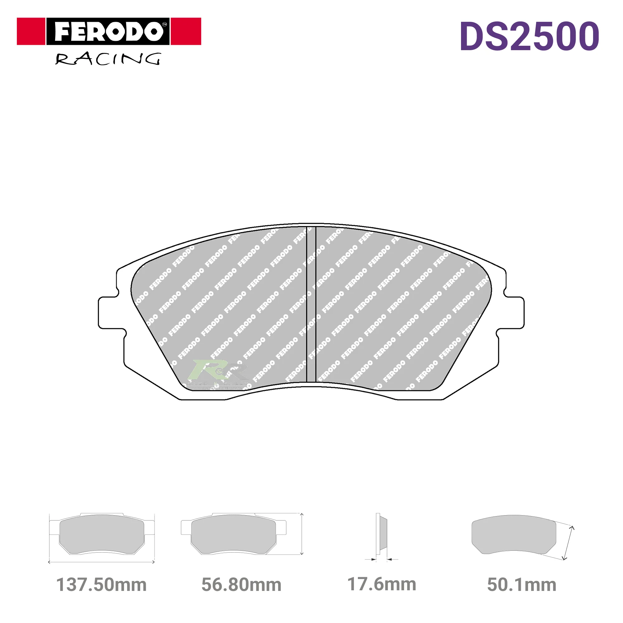 FCP1639H - (H) DS2500 Brake Pads