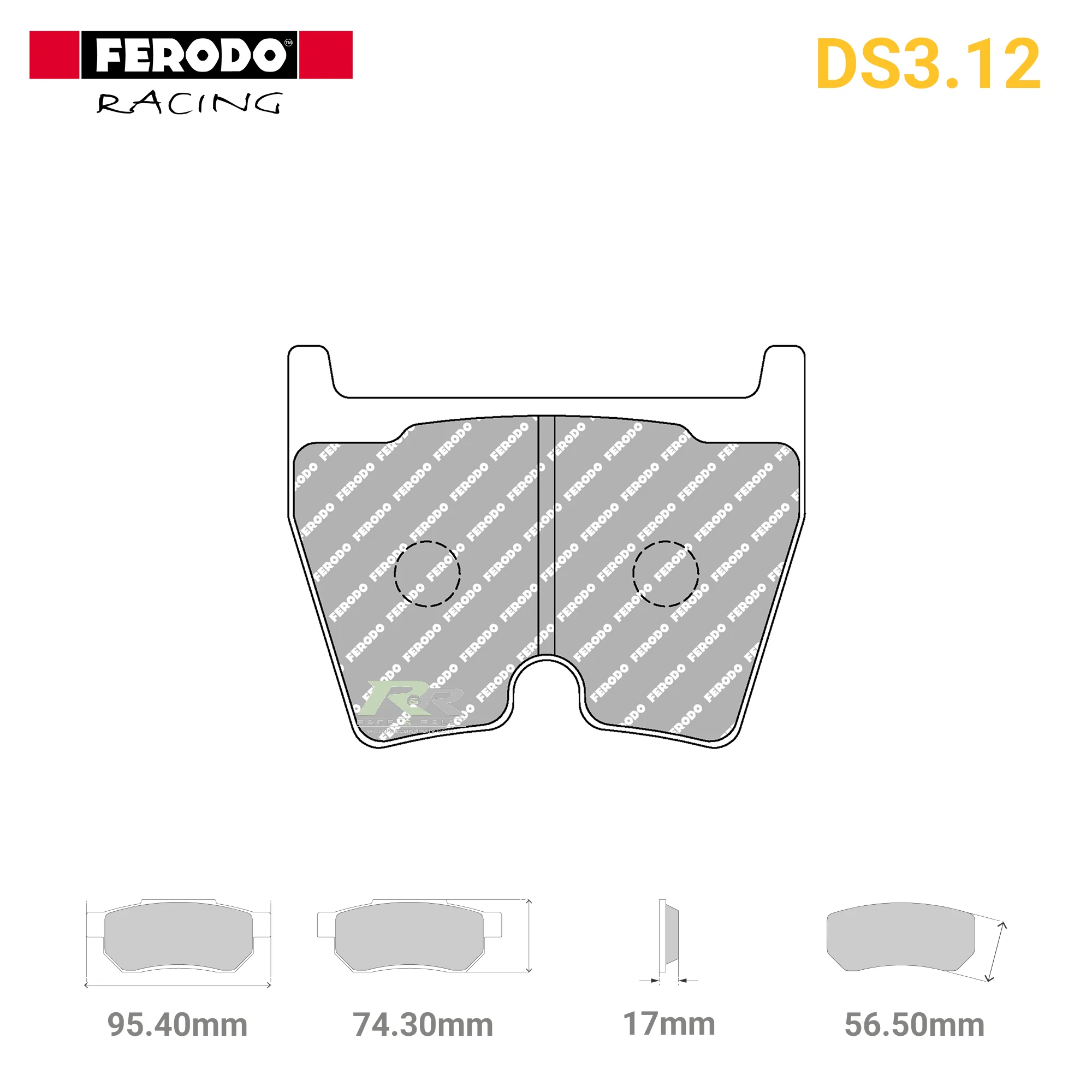 FCP1664G - (G) DS3.12 Brake Pads