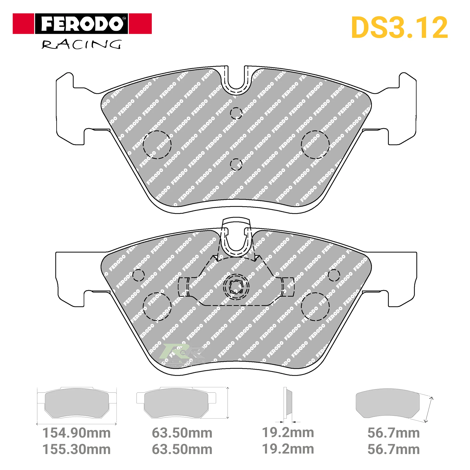 FCP1773G - (G) DS3.12 Brake Pads