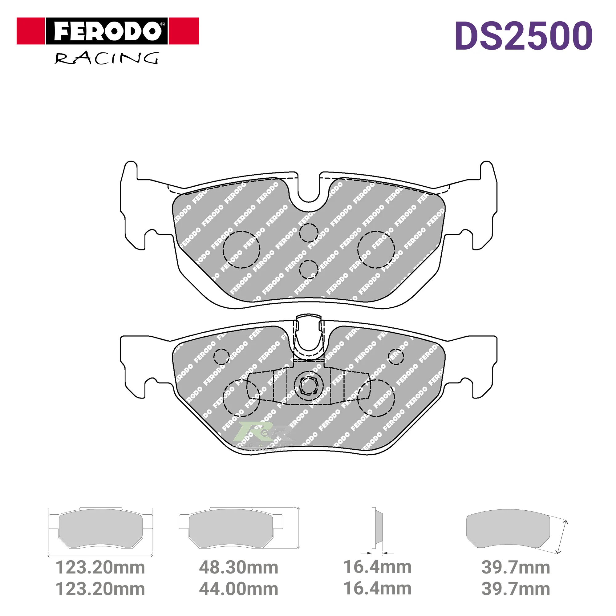 FCP1807H - (H) DS2500 Brake Pads