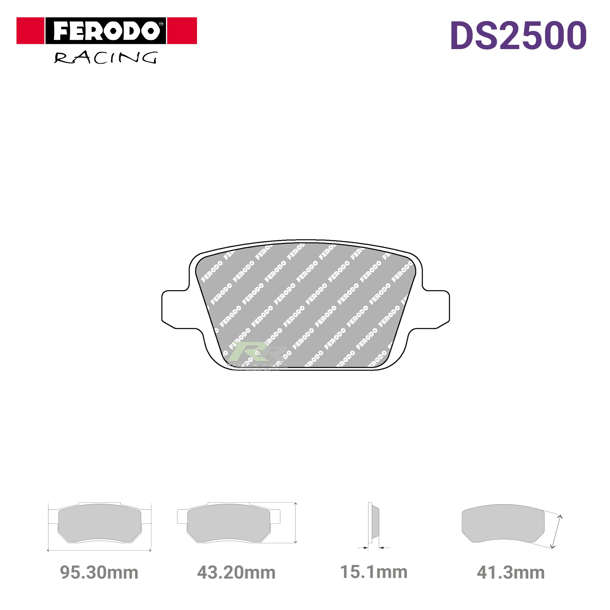 FCP1917H - (H) DS2500 Brake Pads