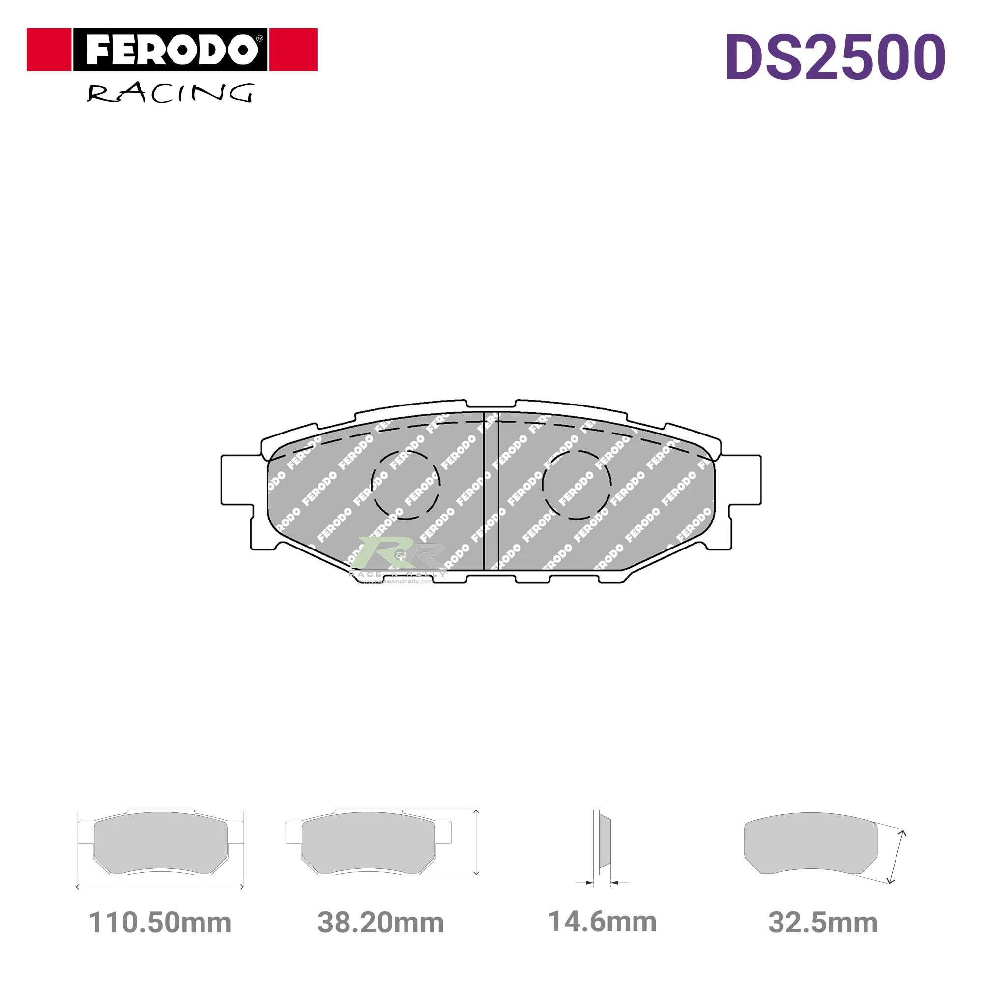 FCP1947H - (H) DS2500 Brake Pads