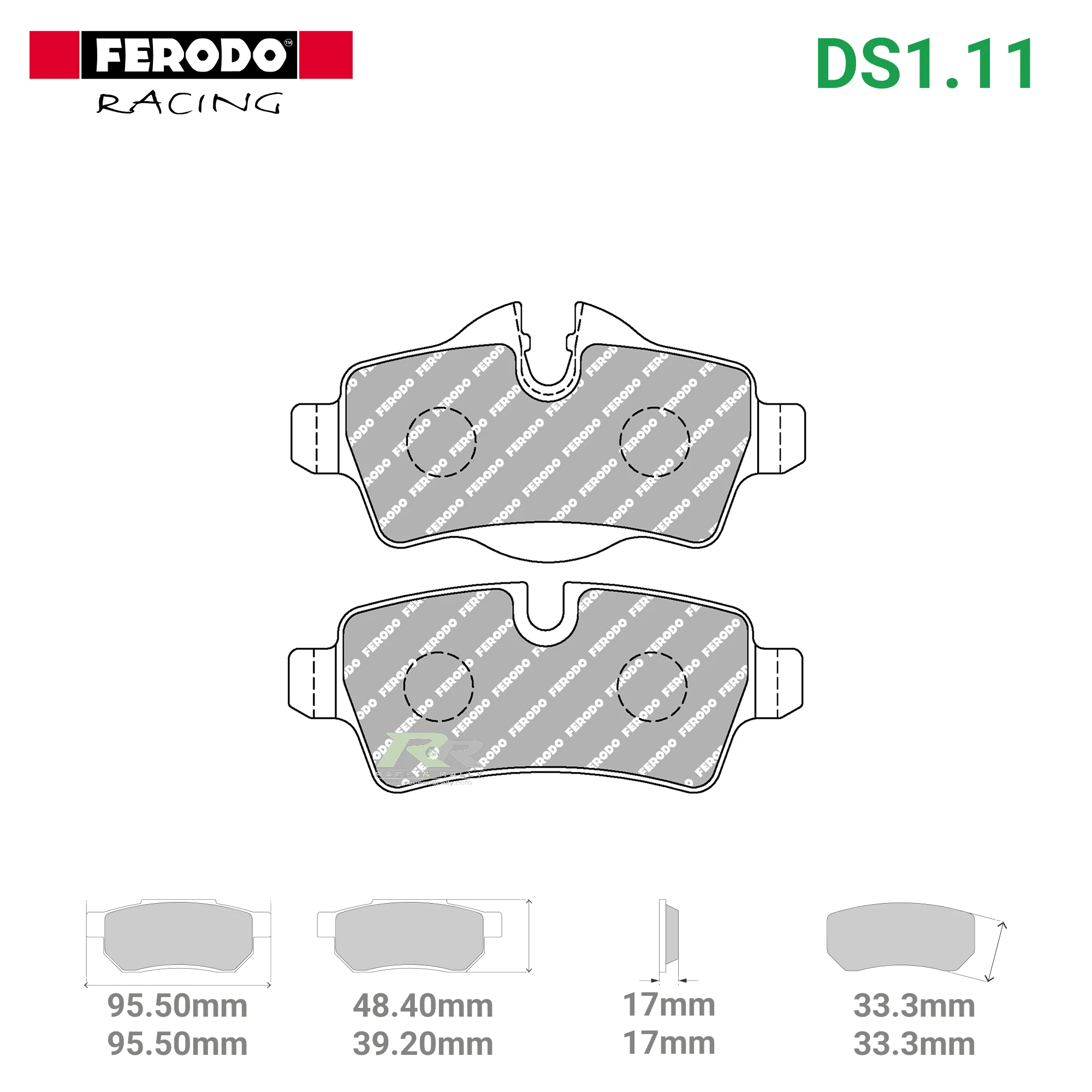 FCP1975W - (W/WB) DS1.11 Brake Pads