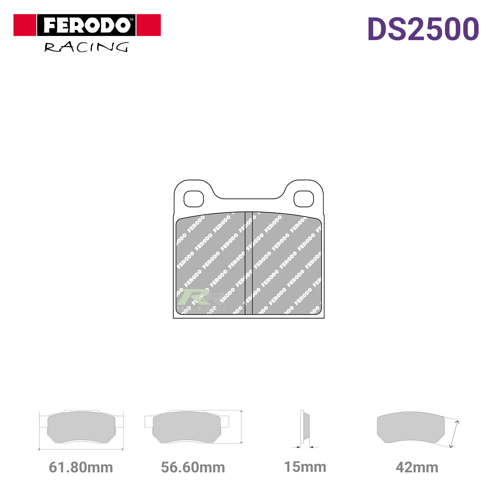 FCP2H - (H) DS2500 Brake Pads