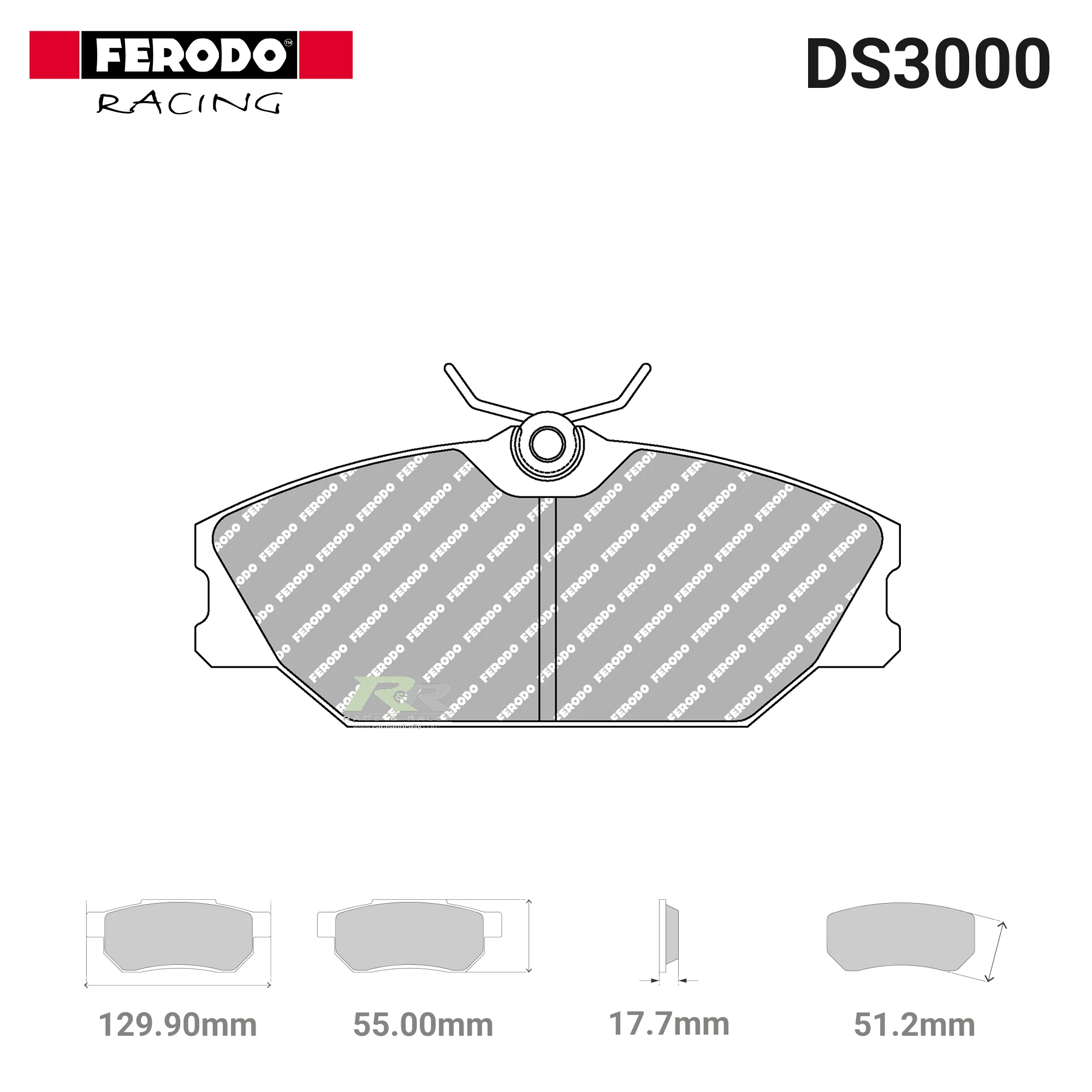 FCP406R - (R) DS3000 Brake Pads