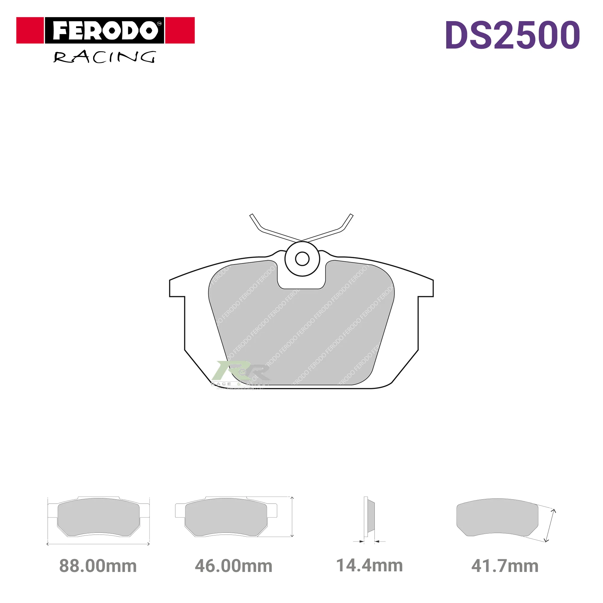 FCP409H - (H) DS2500 Brake Pads