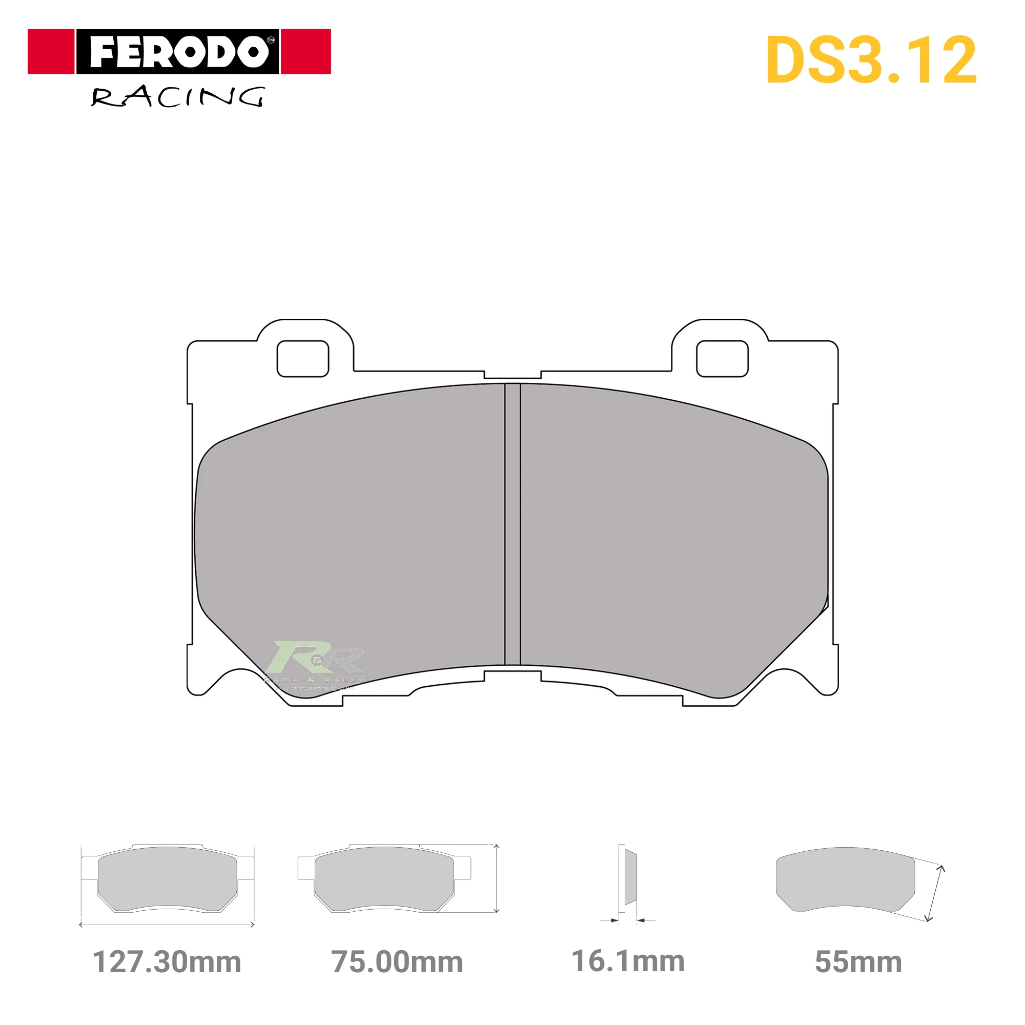 FCP4172G - (G) DS3.12 Brake Pads