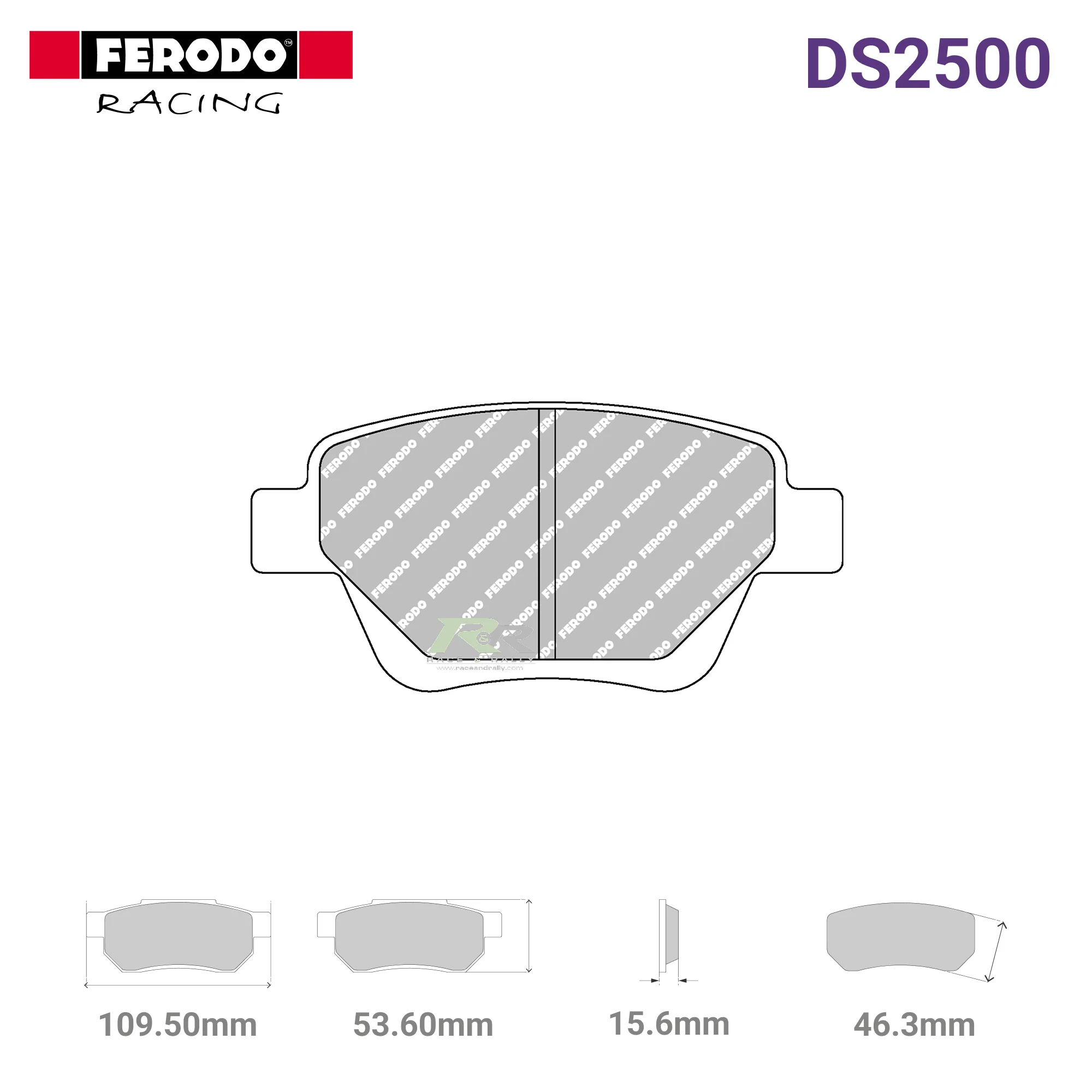 FCP4316H - (H) DS2500 Brake Pads