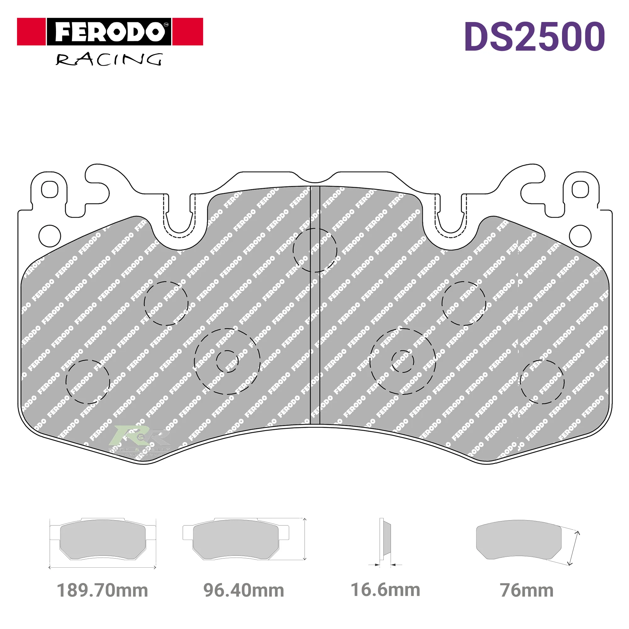 FCP4379H - (H) DS2500 Brake Pads