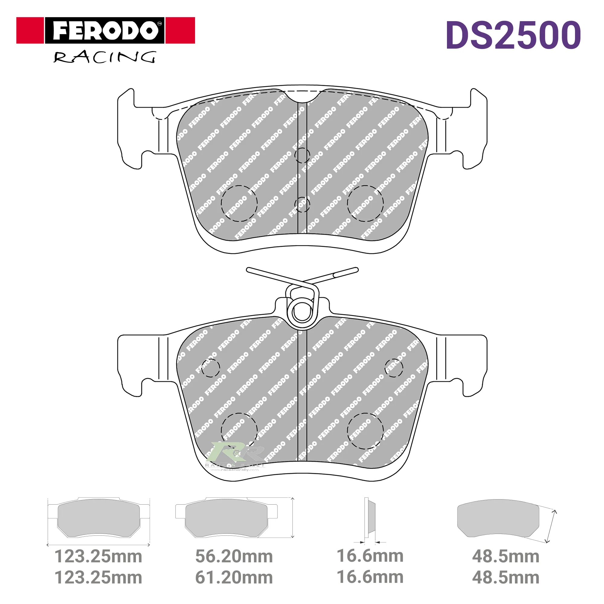 FCP4434H - (H) DS2500 Brake Pads