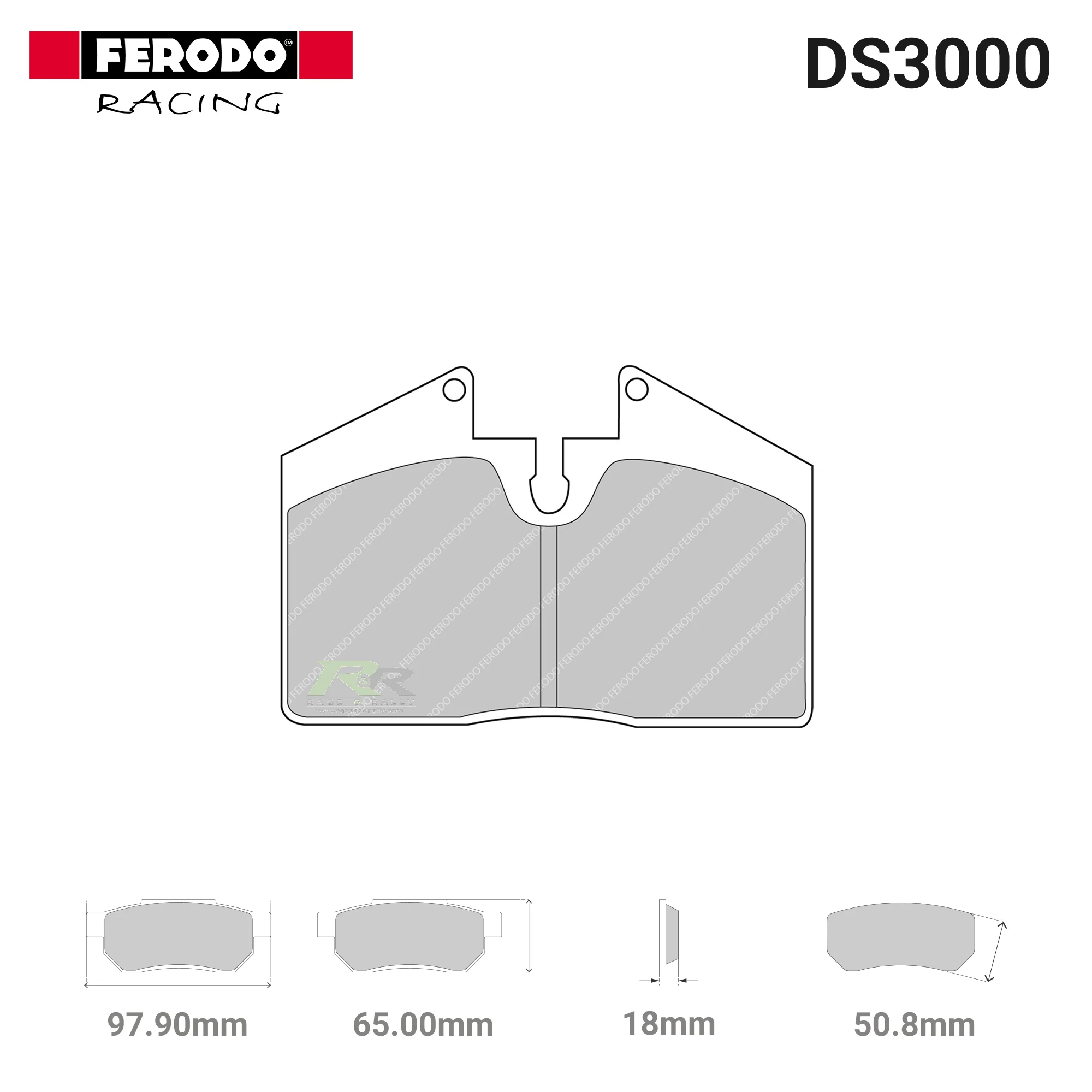 FCP451R - (R) DS3000 Brake Pads