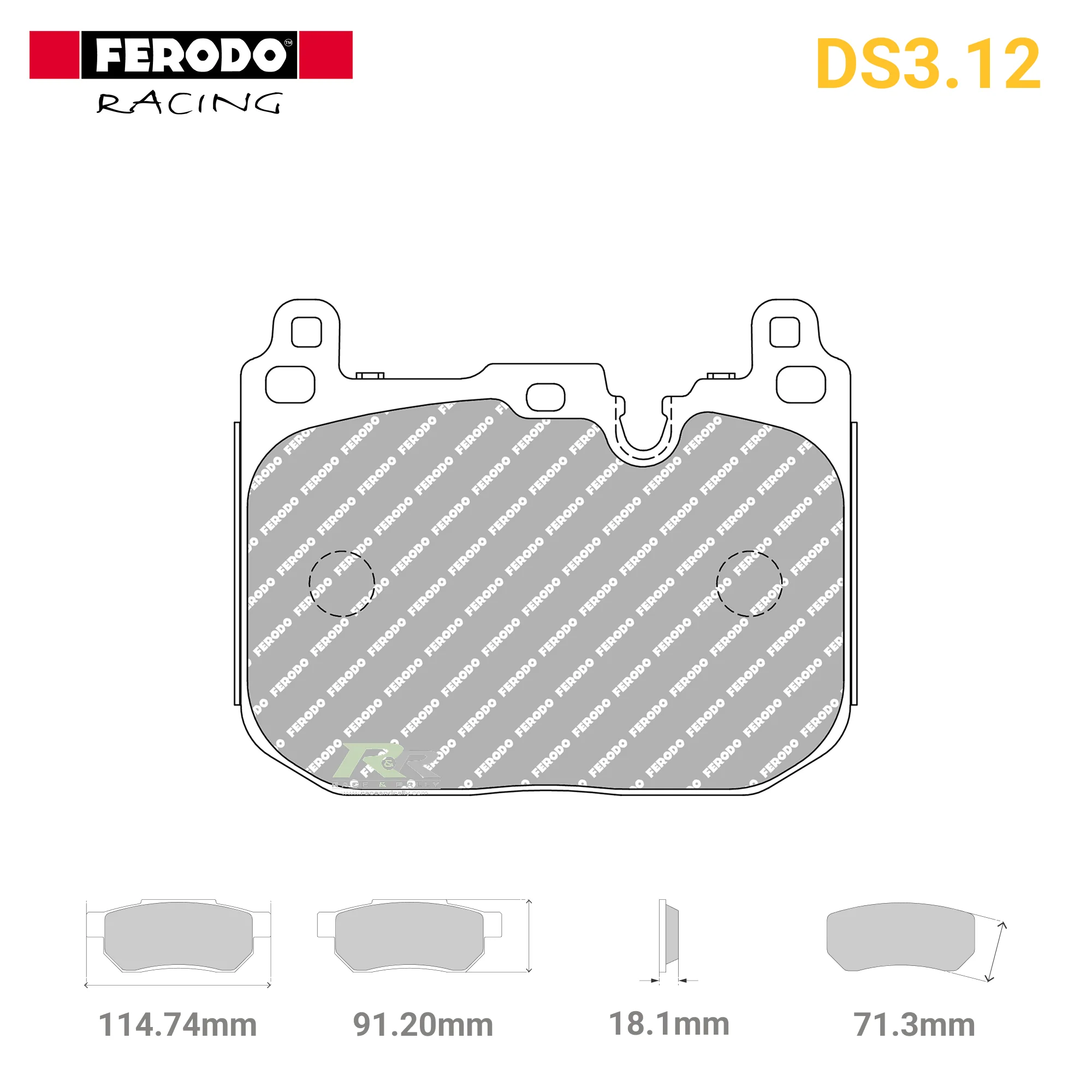 FCP4611G - (G/GB) DS3.12 Brake Pads