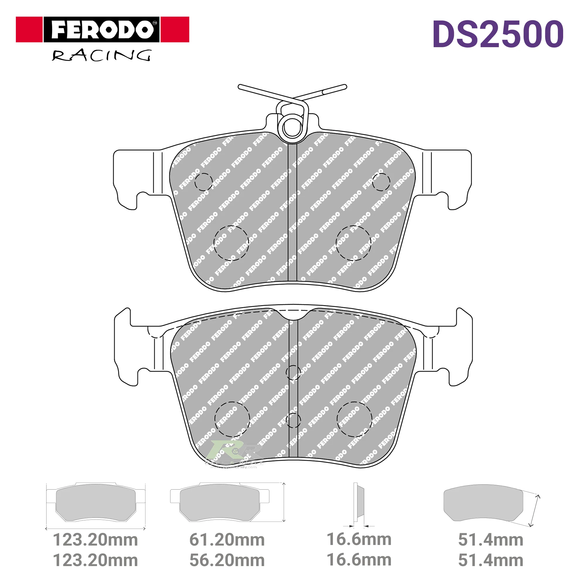FCP4697H - (H) DS2500 Brake Pads