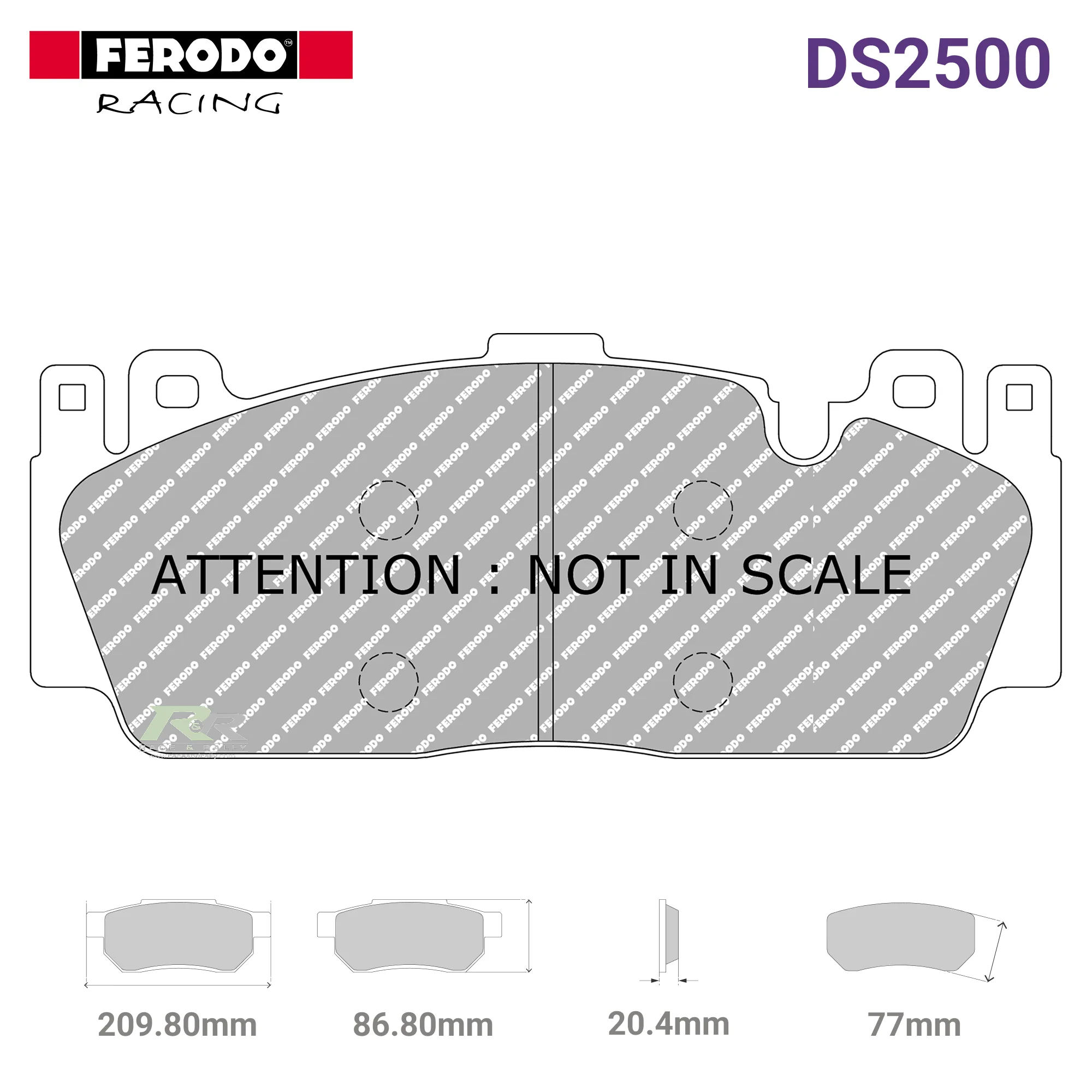 FCP4712H - (H) DS2500 Brake Pads