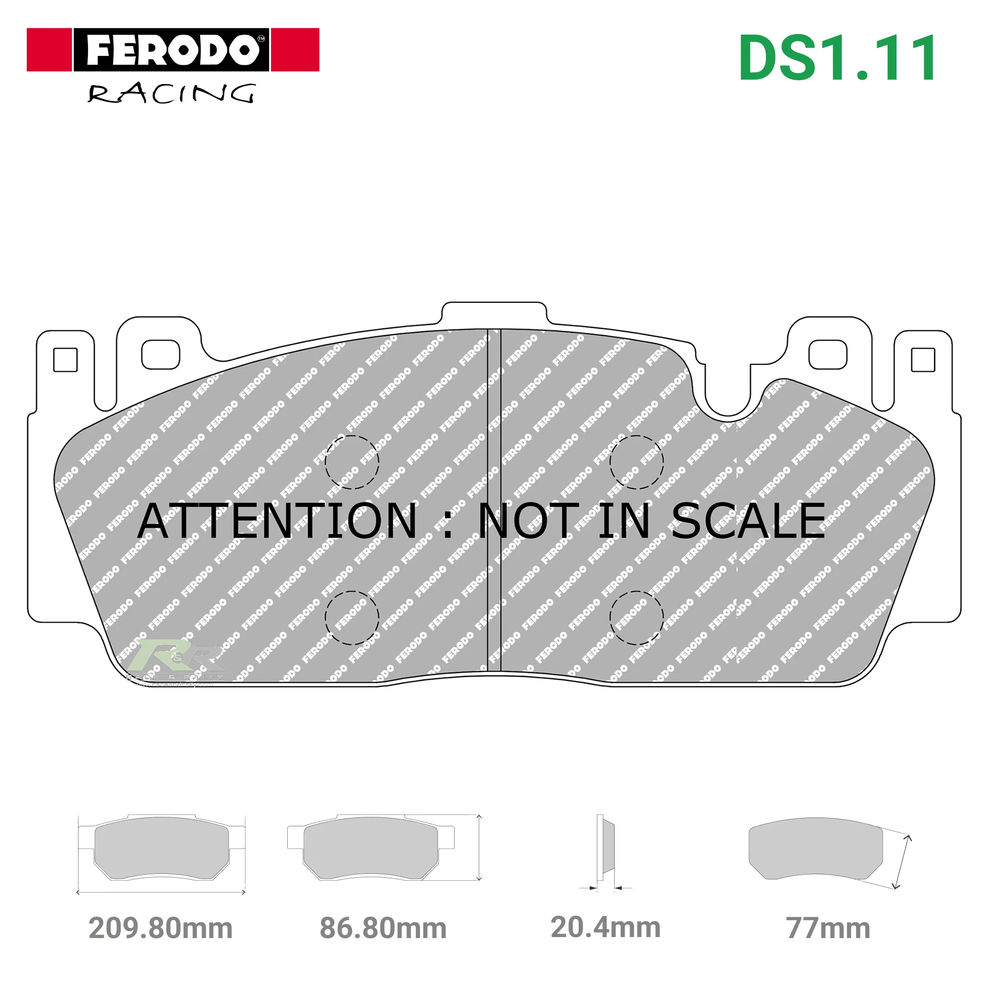 FCP4712W - (W/WB) DS1.11 Brake Pads