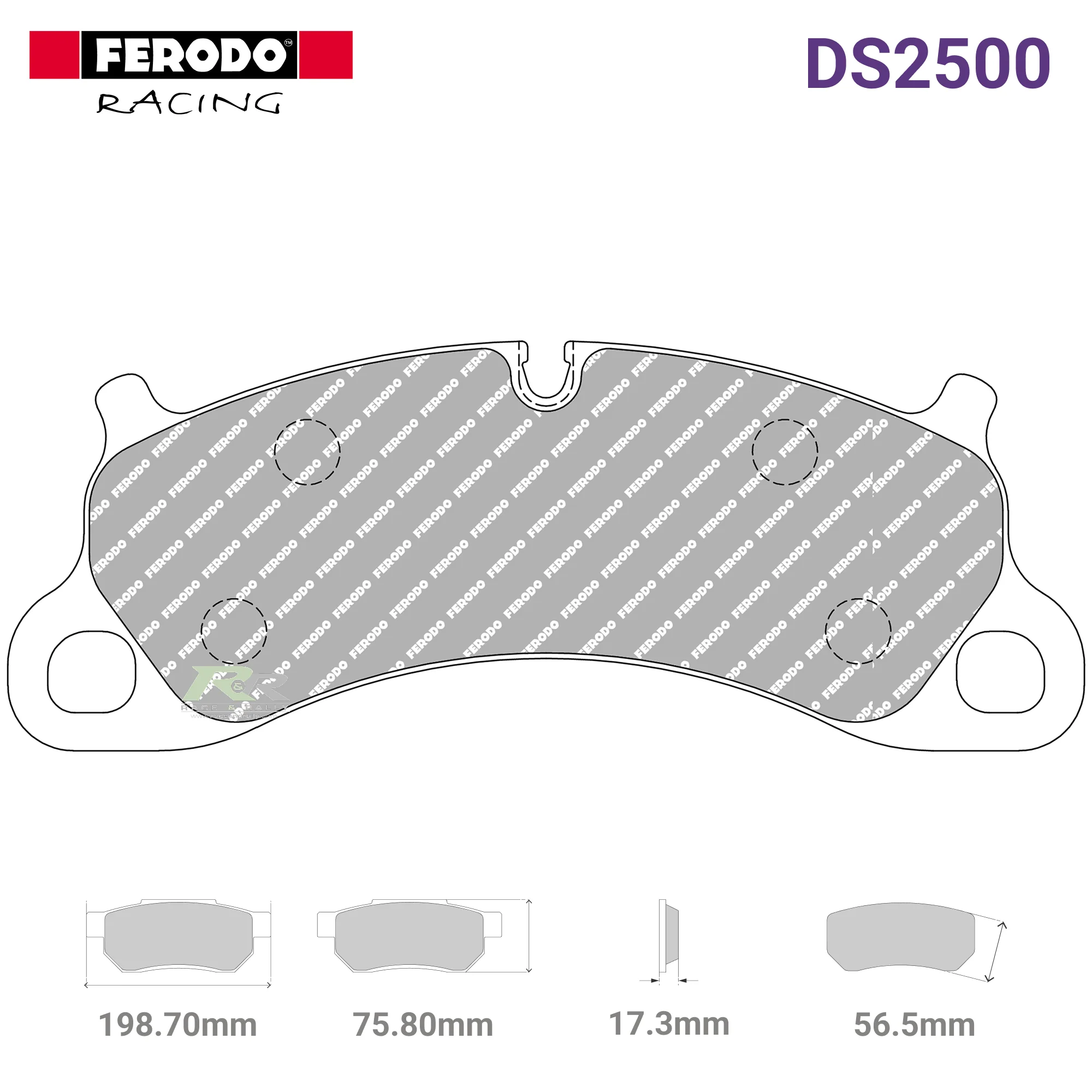 FCP4955H - (H) DS2500 Brake Pads