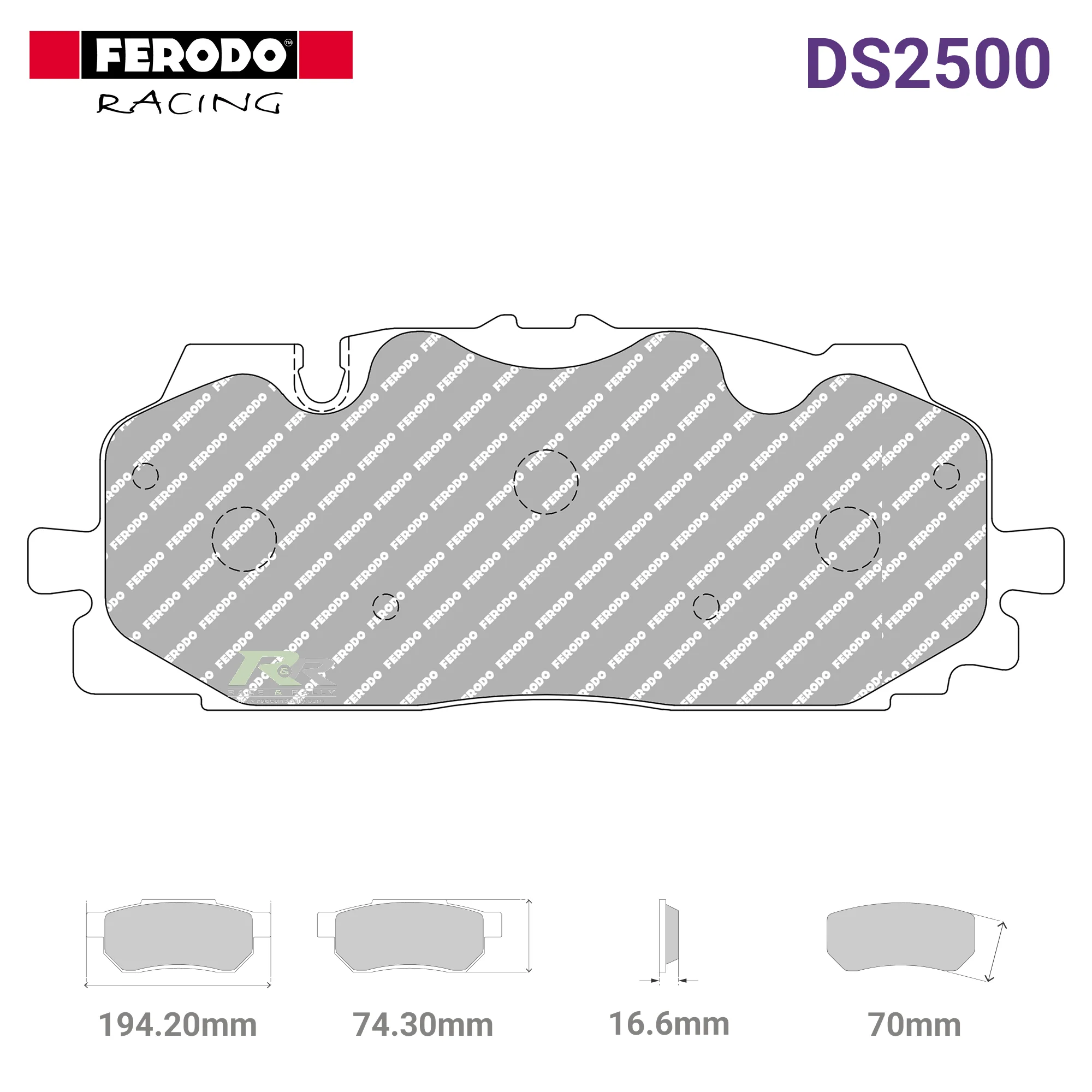 FCP4967H - (H) DS2500 Brake Pads
