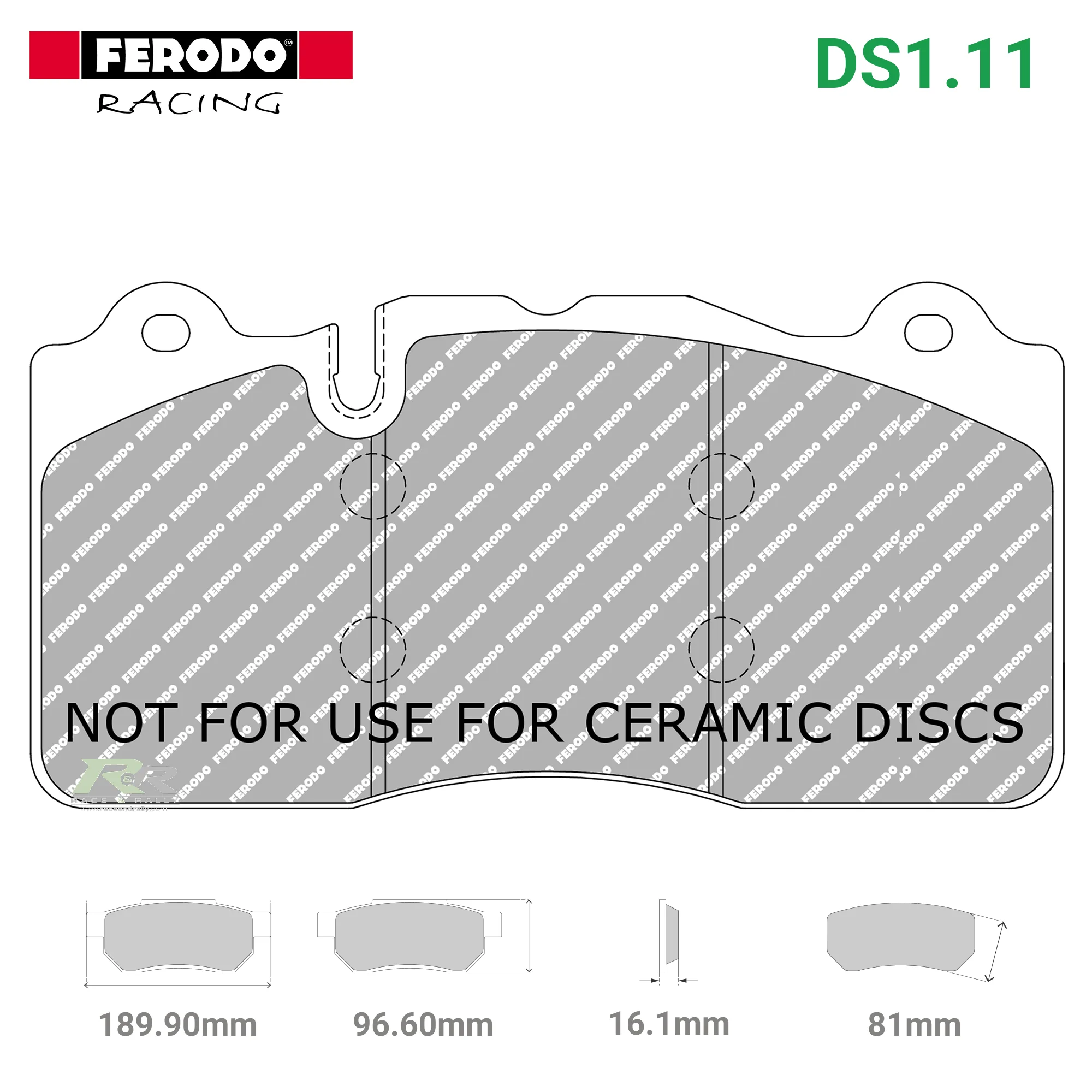 FCP5030W - (W/WB) DS1.11 Brake Pads