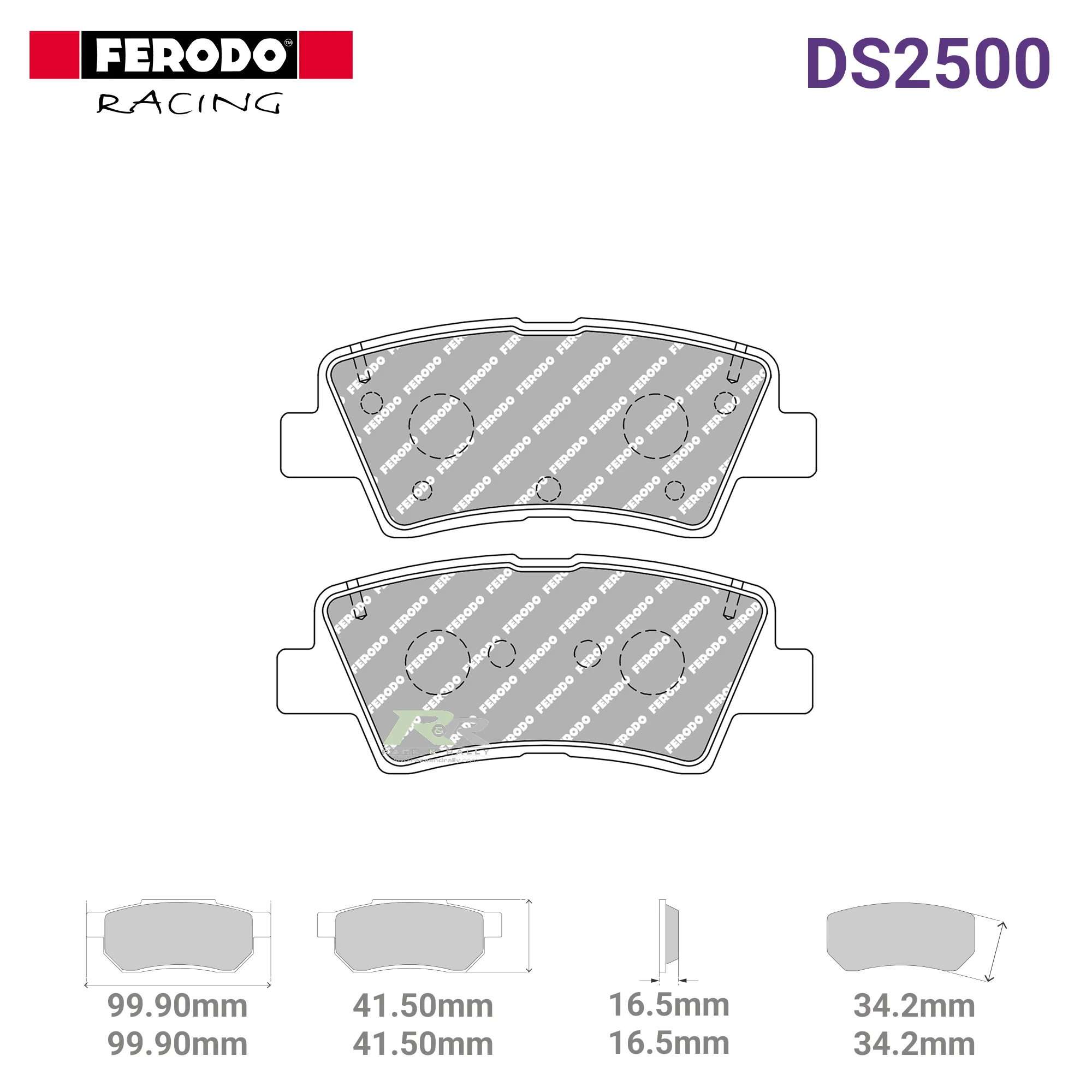 FCP5041H - (H) DS2500 Brake Pads