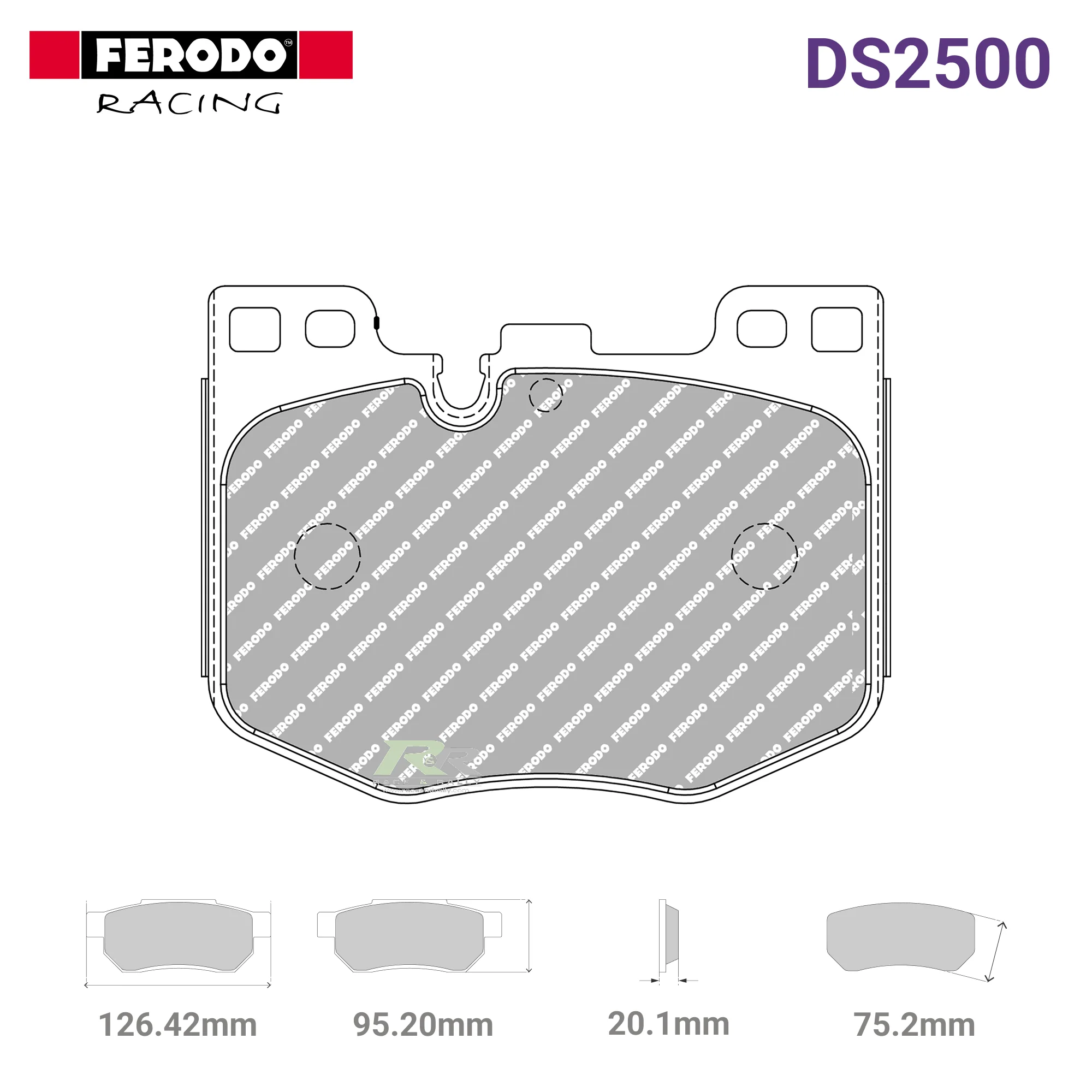 FCP5055H - (H) DS2500 Brake Pads