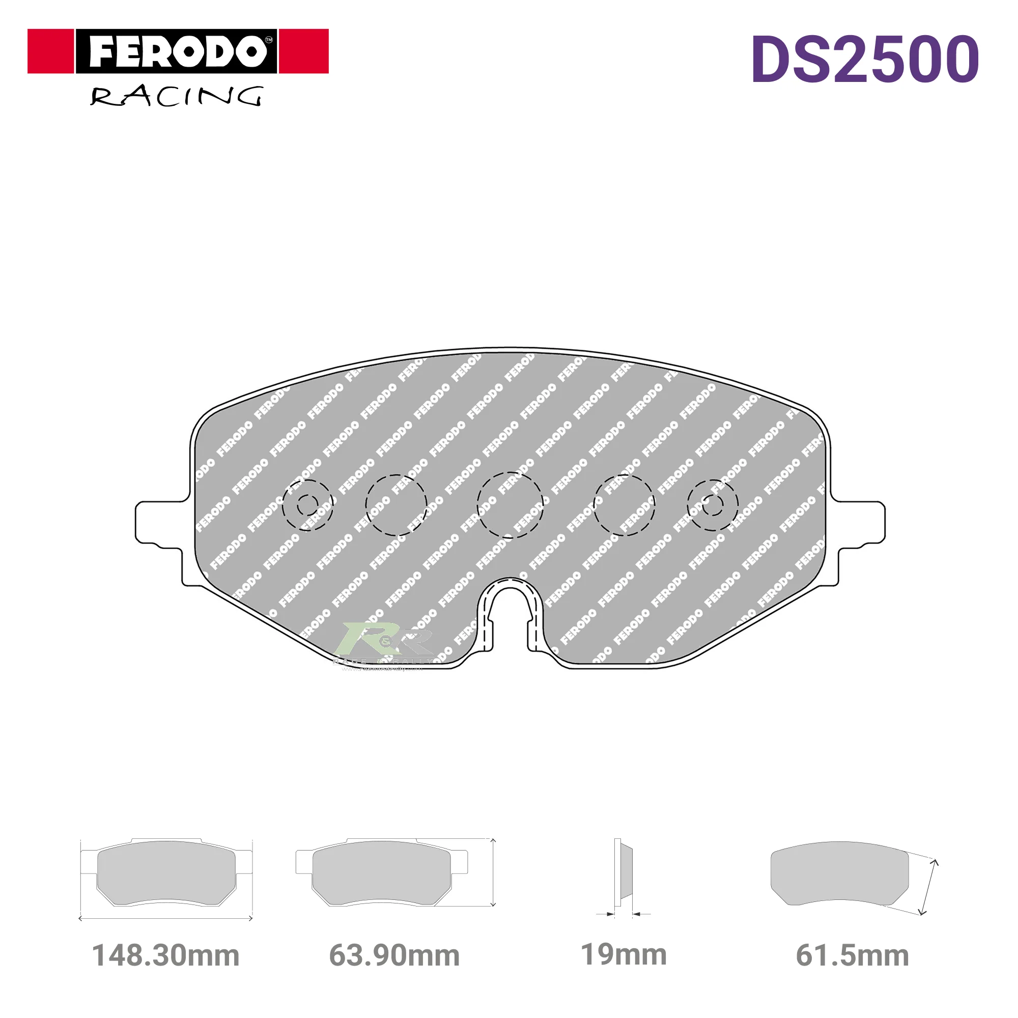 FCP5194H - (H) DS2500 Brake Pads