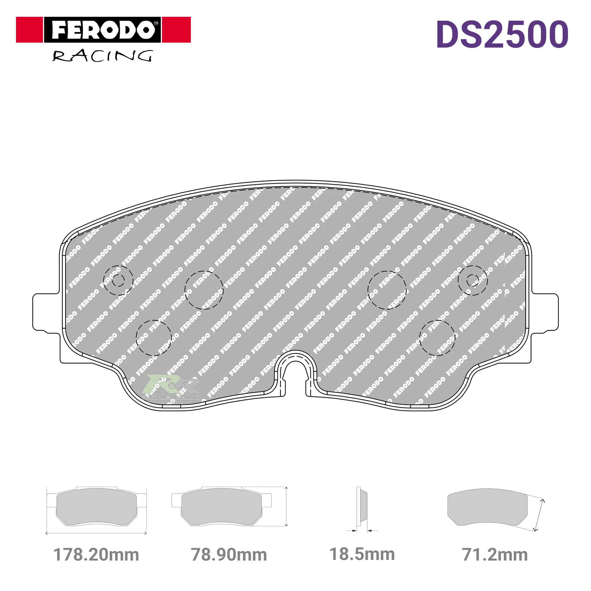 FCP5358H - (H) DS2500 Brake Pads